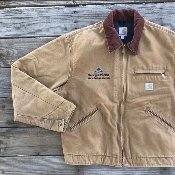Vintage Carhartt j001 Detroit Jacket Size Large - Picture 2 of 14